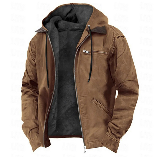 Mujer Chaqueta con Capucha Extraíble | Cierre de Cremallera & Forro Cálido | Otoño e Invierno