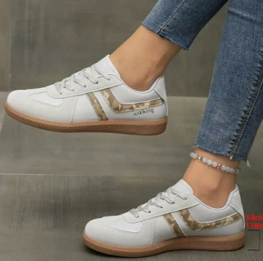 Mujer Zapatillas Bajas | Punta Ancha & Cierre de Cordones | Uso Diario