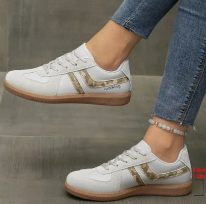 Mujer Zapatillas Bajas | Punta Ancha & Cierre de Cordones | Uso Diario
