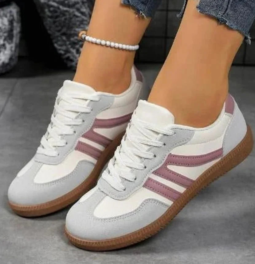 Mujer Zapatillas Bajas | Punta Ancha & Cierre de Cordones | Uso Diario