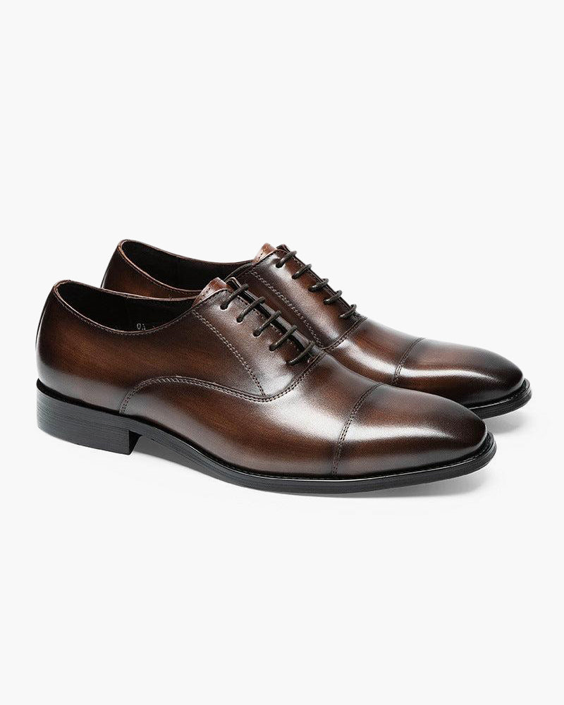 Hombre Zapatos Clásicos de Piel | Piel Lisa & Suela Firme | Oficina y Trabajo