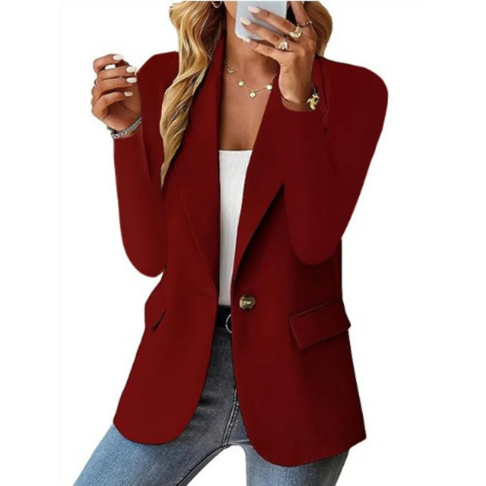 Blazer elegante para mujer | Corte entallado y tejido suave