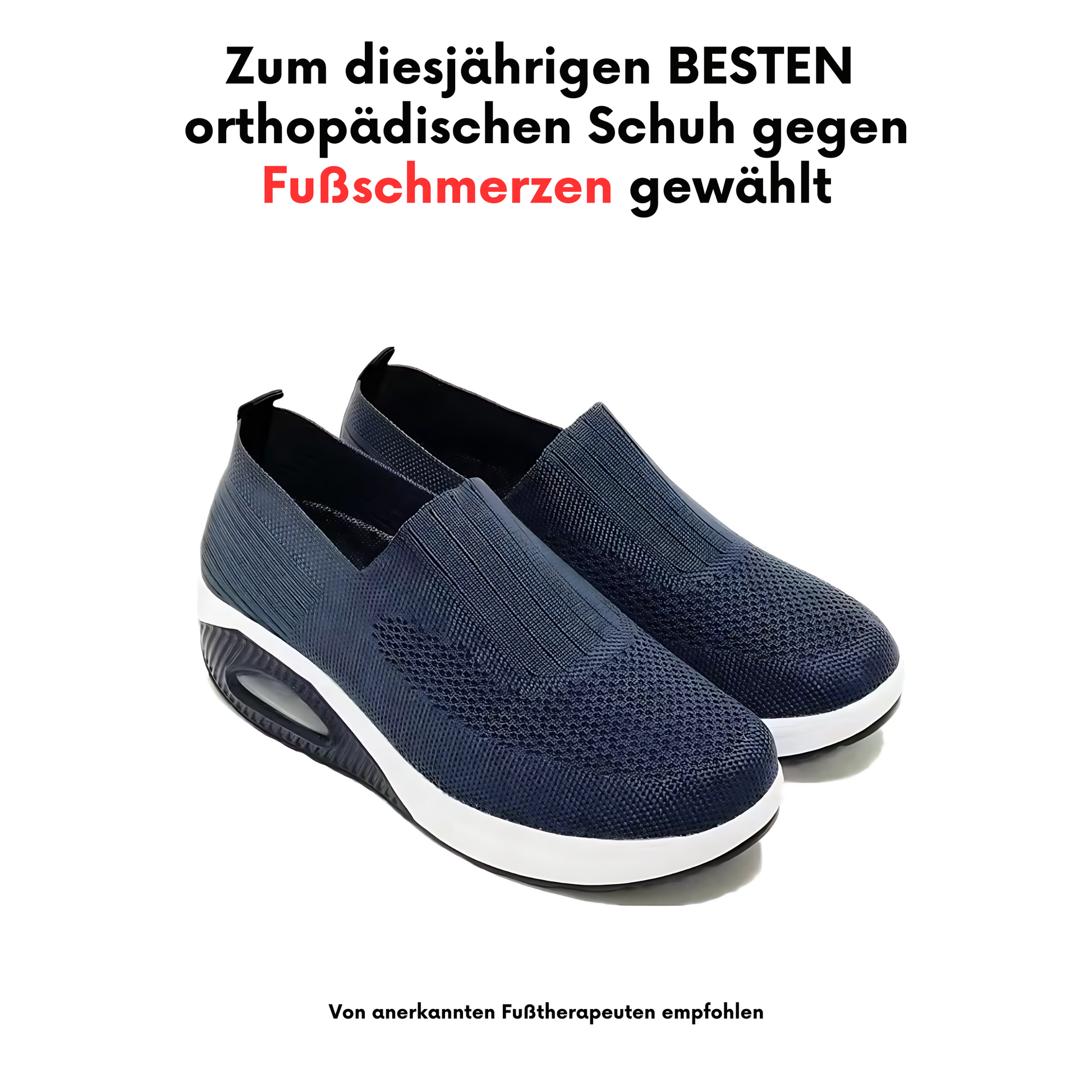 Zapatillas sin cordones para mujer | Suela amortiguadora y ajuste cómodo