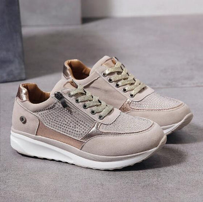 Zapatillas deportivas con amortiguación para mujer | Suela antideslizante y tejido transpirable