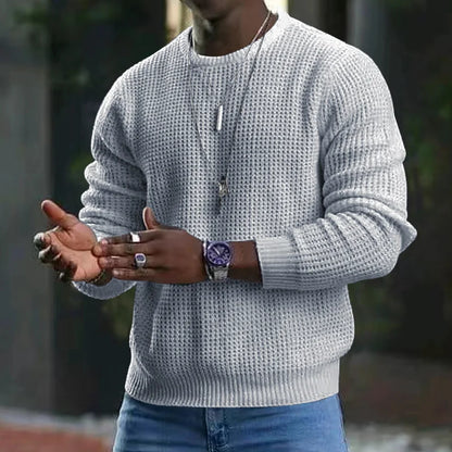 Hombre Jersey de Punto Texturizado | Tejido en Relieve & Corte Recto | Uso Diario