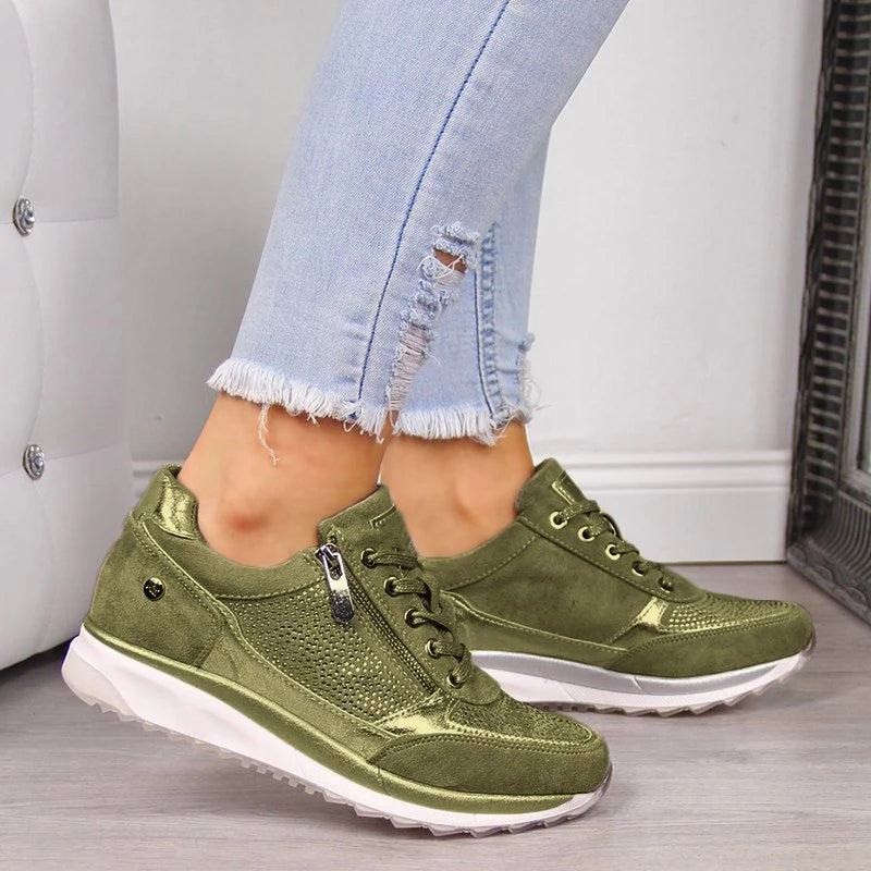 Zapatillas deportivas con amortiguación para mujer | Suela antideslizante y tejido transpirable