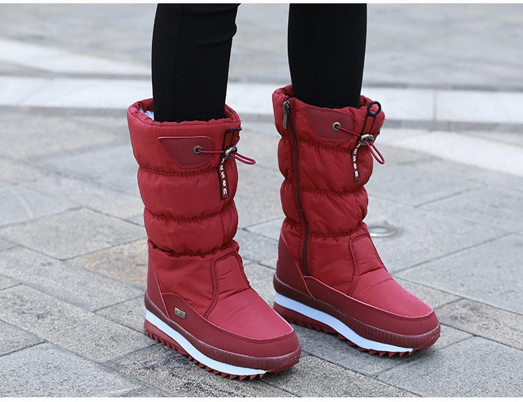 Mujer Botas de Media Caña Acolchadas | Forro Cálido & Suela Texturizada | Otoño e Invierno
