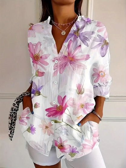 Blusa colorida con estampado alegre para mujer | Corte holgado