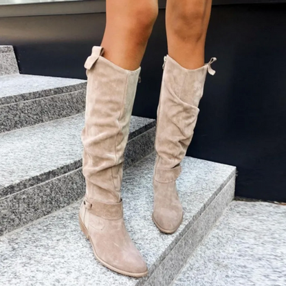 Mujer Botas Altas de Caña Alta | Cierre de Cremallera & Forro Cálido | Invierno