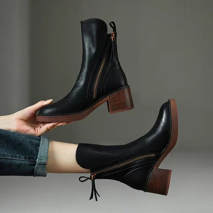 Mujer Botines de Cuero | Estilo Elegante & Diseño Duradero | Uso Diario