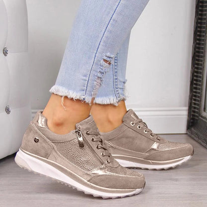 Zapatillas deportivas con amortiguación para mujer | Suela antideslizante y tejido transpirable