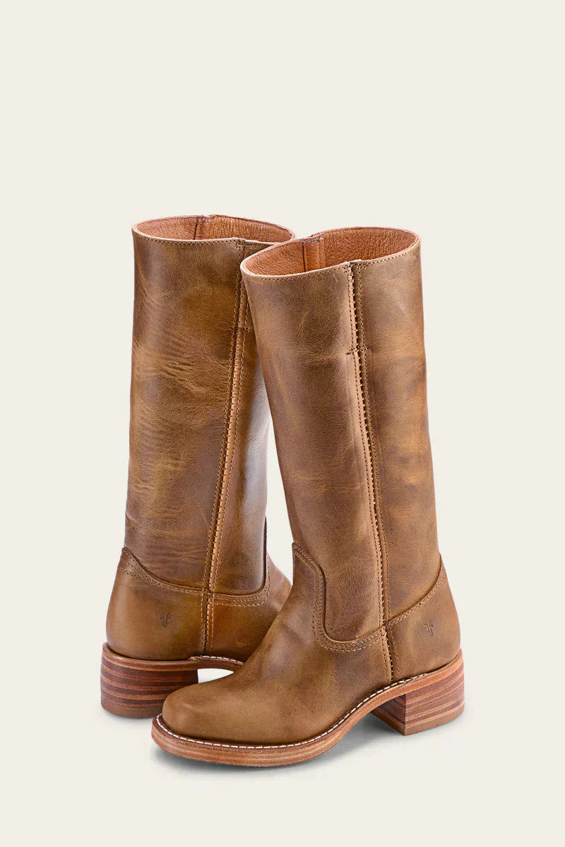 Mujer Botas Altas hasta la Rodilla | Tacón Ancho & Puntera Redonda | Otoño e Invierno