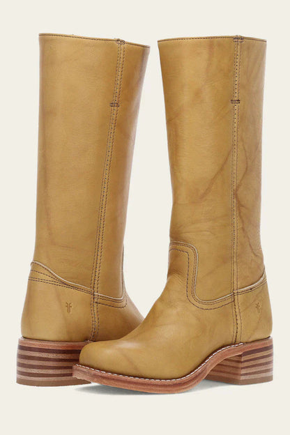 Mujer Botas Altas hasta la Rodilla | Tacón Ancho & Puntera Redonda | Otoño e Invierno