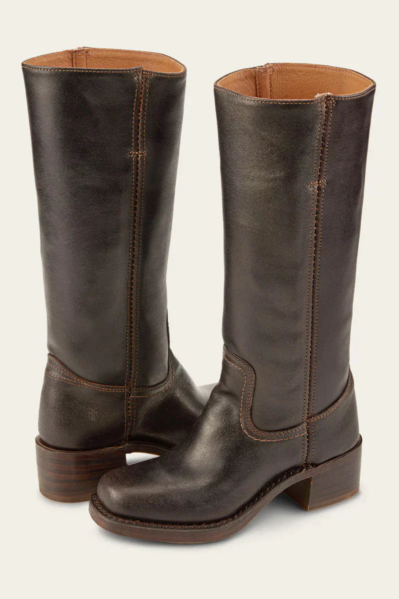 Mujer Botas Altas hasta la Rodilla | Tacón Ancho & Puntera Redonda | Otoño e Invierno