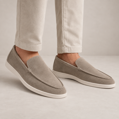 Hombre Mocasines de Cuero | Diseño sin Cordones & Costuras Sutiles | Uso Diario