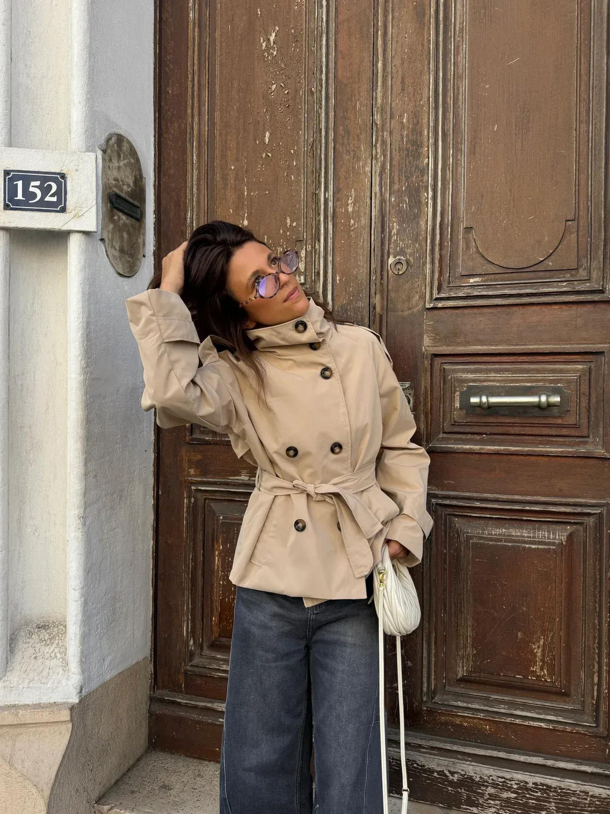 Mujer Gabardina Clásica | Corte Entallado & Repelente al Agua | Otoño e Invierno