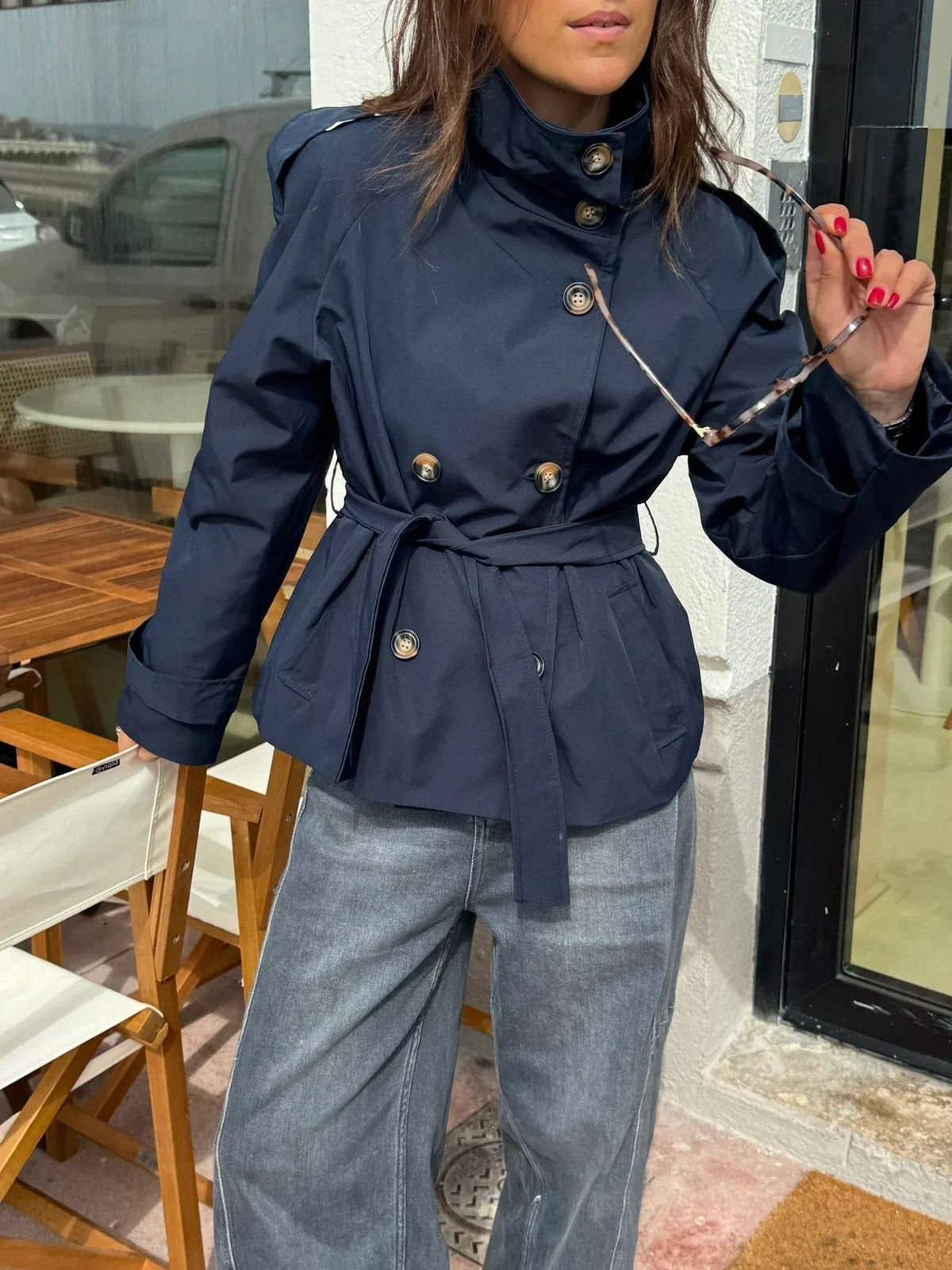 Mujer Gabardina Clásica | Corte Entallado & Repelente al Agua | Otoño e Invierno