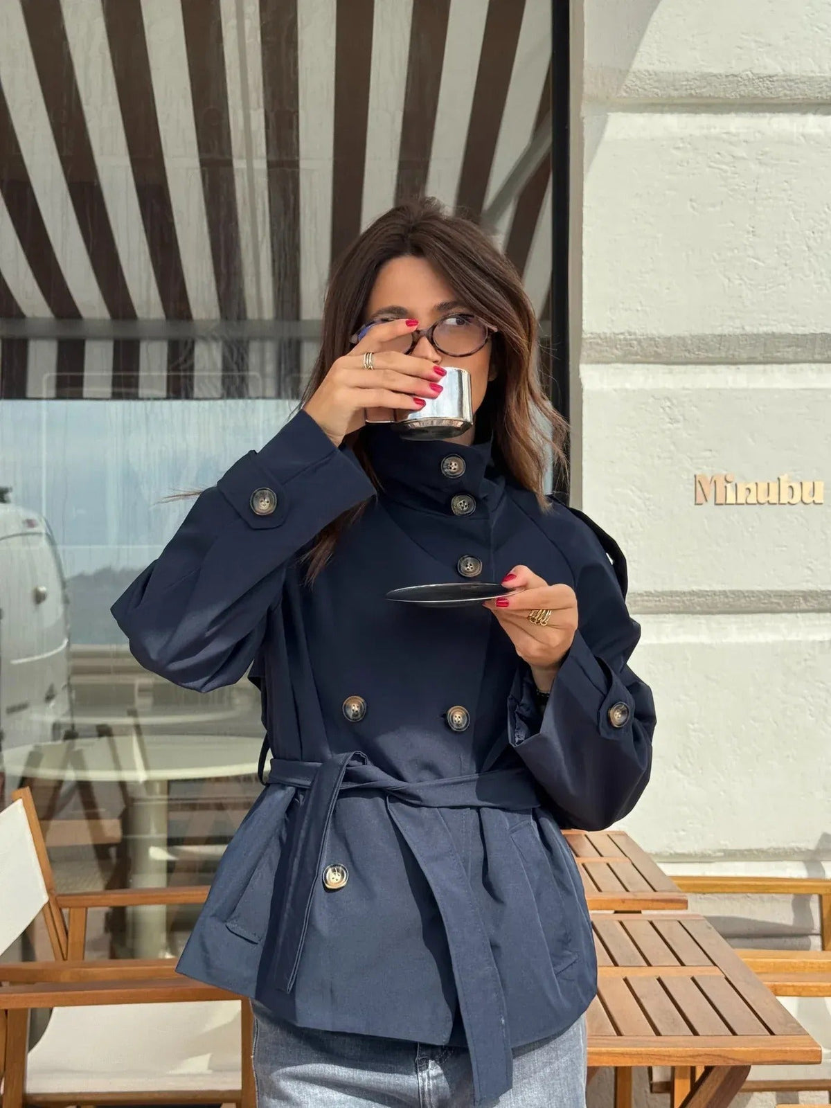 Mujer Gabardina Clásica | Corte Entallado & Repelente al Agua | Otoño e Invierno