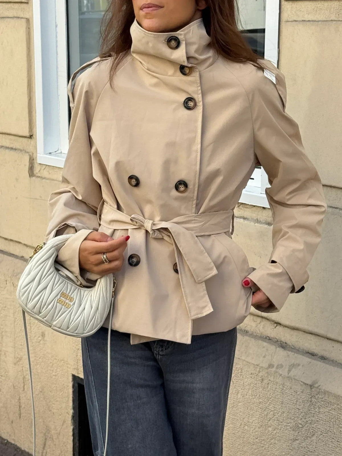 Mujer Gabardina Clásica | Corte Entallado & Repelente al Agua | Otoño e Invierno