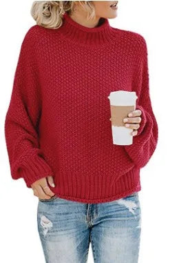 Mujer Jersey de Cuello Vuelto | Tejido Suave & Lavable a Máquina | Otoño e Invierno