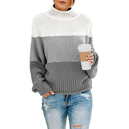 Mujer Jersey de Cuello Vuelto | Tejido Suave & Lavable a Máquina | Otoño e Invierno