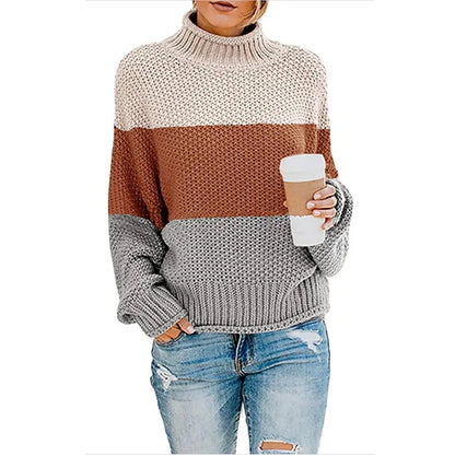 Mujer Jersey de Cuello Vuelto | Tejido Suave & Lavable a Máquina | Otoño e Invierno