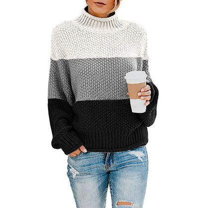 Mujer Jersey de Cuello Vuelto | Tejido Suave & Lavable a Máquina | Otoño e Invierno