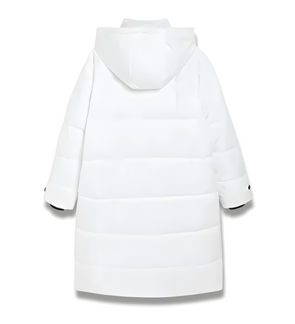 Mujer Abrigo Acolchado Largo | Aislamiento Térmico & Diseño Ligero | Otoño e Invierno