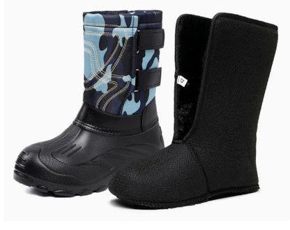 Hombre Botas de Nieve Acolchadas | Impermeables & Suela Antideslizante | Otoño e Invierno