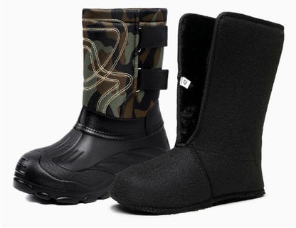 Hombre Botas de Nieve Acolchadas | Impermeables & Suela Antideslizante | Otoño e Invierno