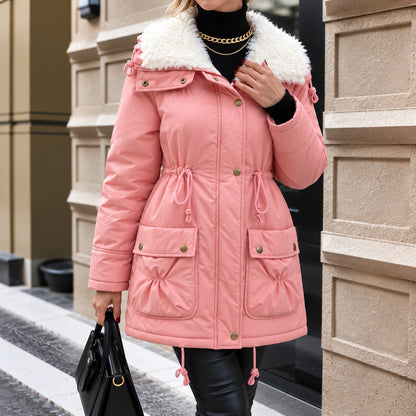 Mujer Abrigo con Gola Alta | Forro Suave & Bolsos con Aba | Otoño e Invierno