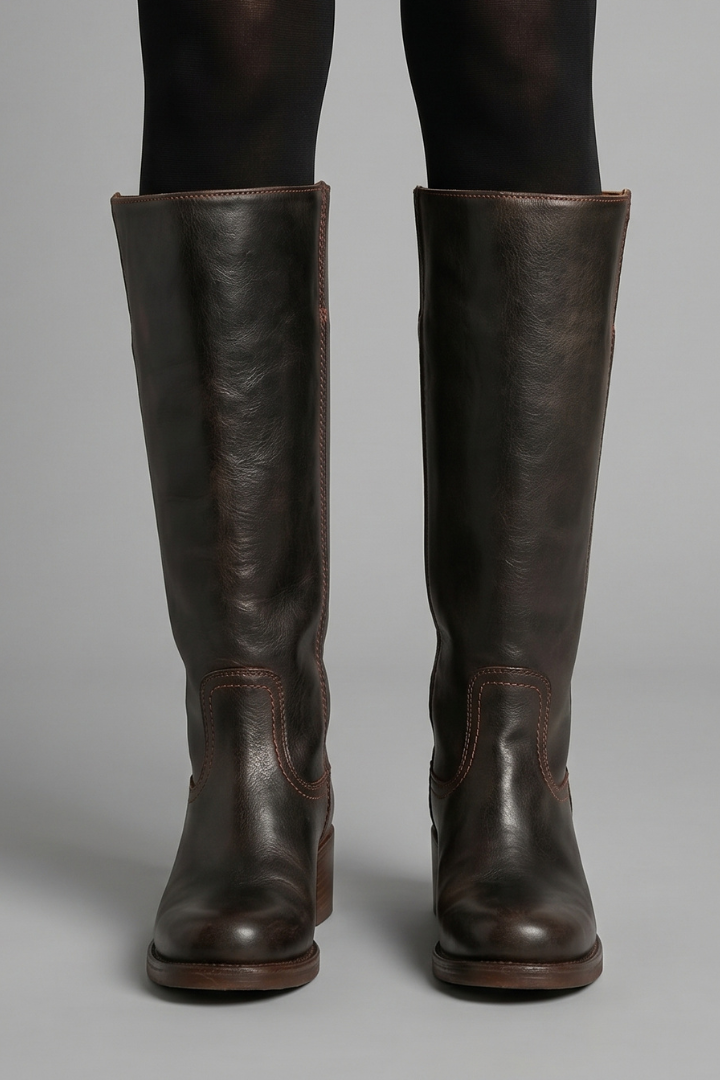 Mujer Botas de Media Caña | Tacón en Bloque & Puntera Redonda | Otoño e Invierno