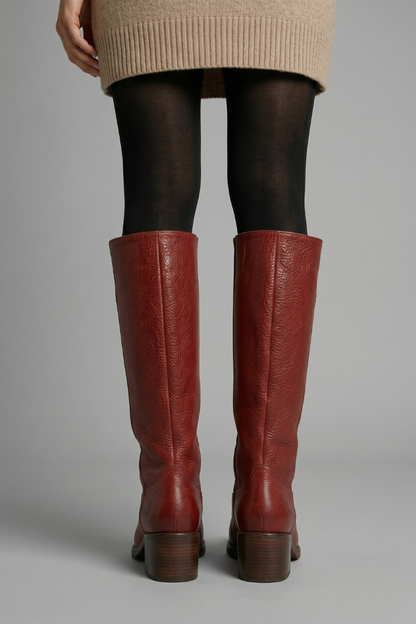 Mujer Botas de Media Caña | Tacón en Bloque & Puntera Redonda | Otoño e Invierno