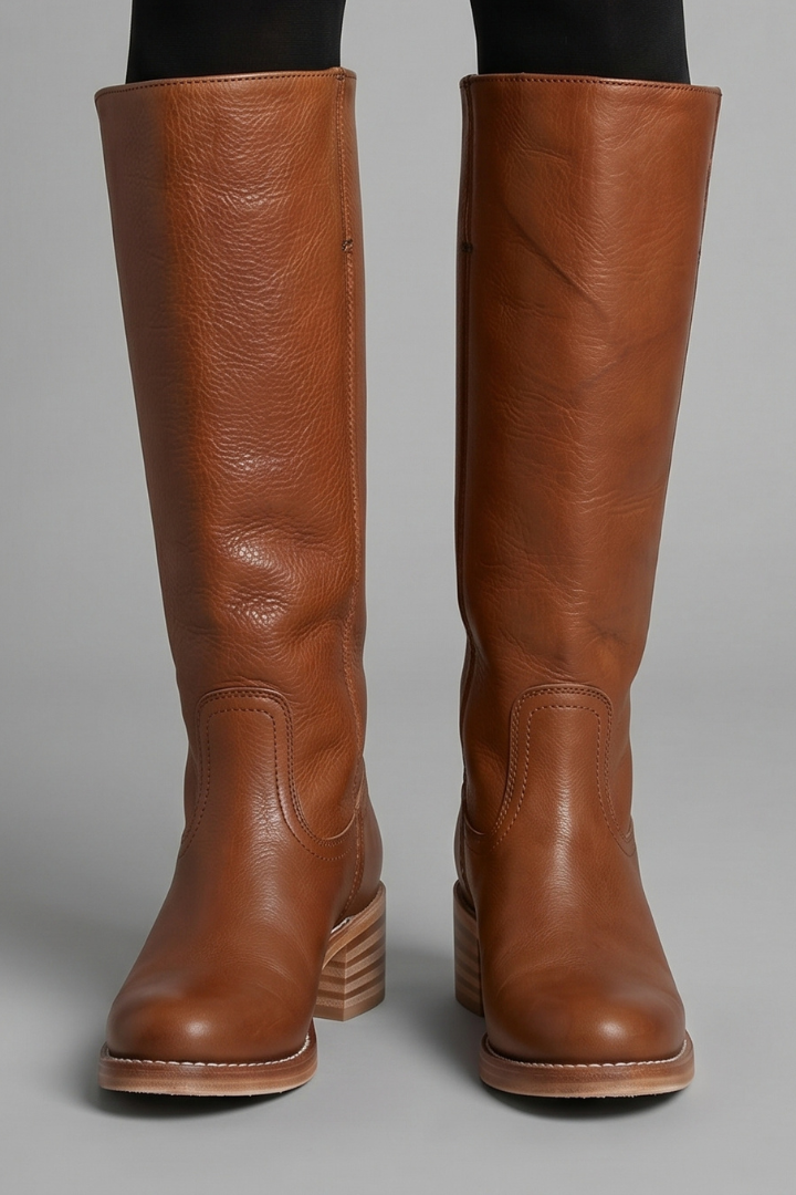 Mujer Botas de Media Caña | Tacón en Bloque & Puntera Redonda | Otoño e Invierno