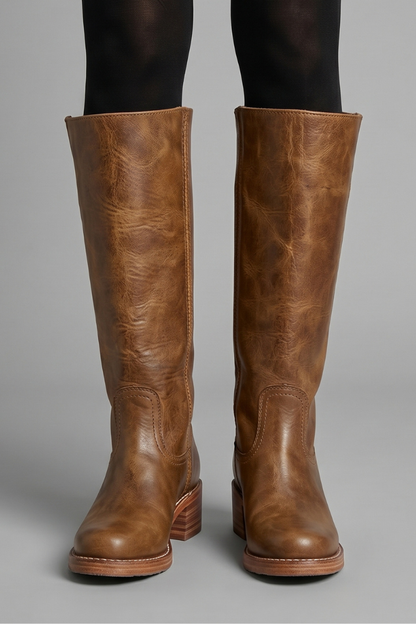 Mujer Botas de Media Caña | Tacón en Bloque & Puntera Redonda | Otoño e Invierno
