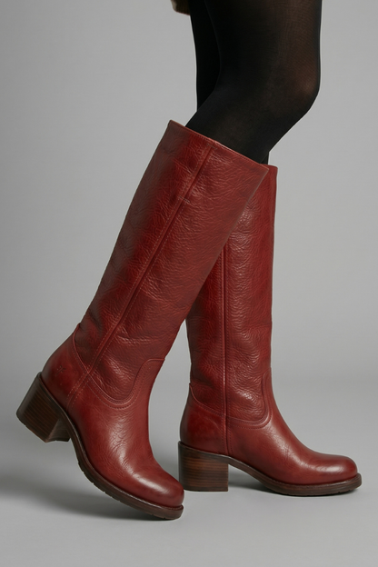 Mujer Botas de Media Caña | Tacón en Bloque & Puntera Redonda | Otoño e Invierno