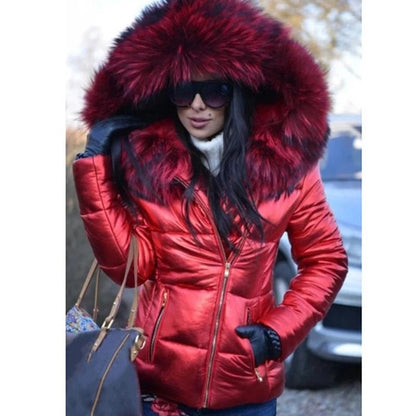 Mujer Chaqueta de Invierno | Capucha de Pelo & Forro Suave | Otoño e Invierno