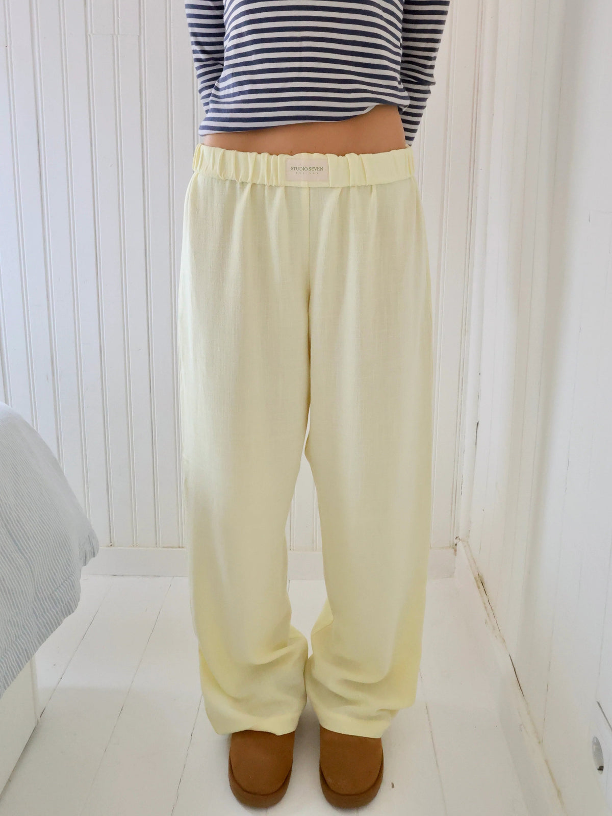 Mujer Pantalón Holgado de Estar por Casa | Cintura Ajustable & Bolsillos Prácticos | Uso Diario