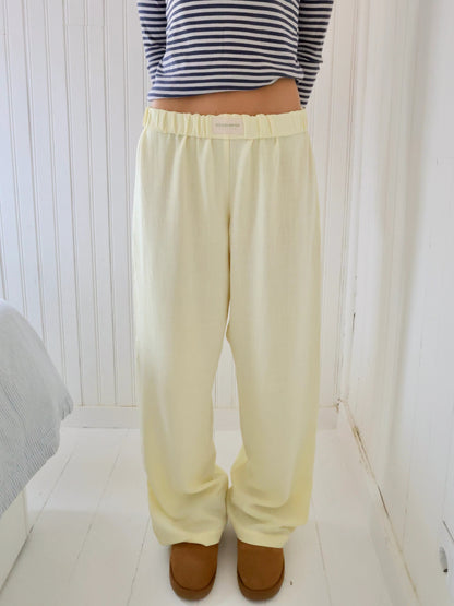 Mujer Pantalón Holgado de Estar por Casa | Cintura Ajustable & Bolsillos Prácticos | Uso Diario