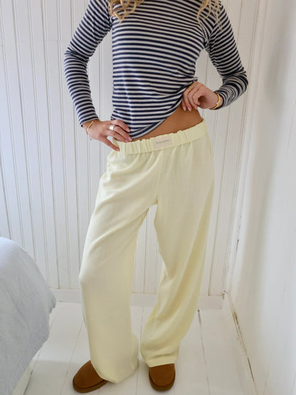 Mujer Pantalón Holgado de Estar por Casa | Cintura Ajustable & Bolsillos Prácticos | Uso Diario