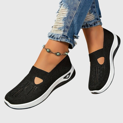 Zapatillas sin cordones para mujer | Suela gruesa acolchada