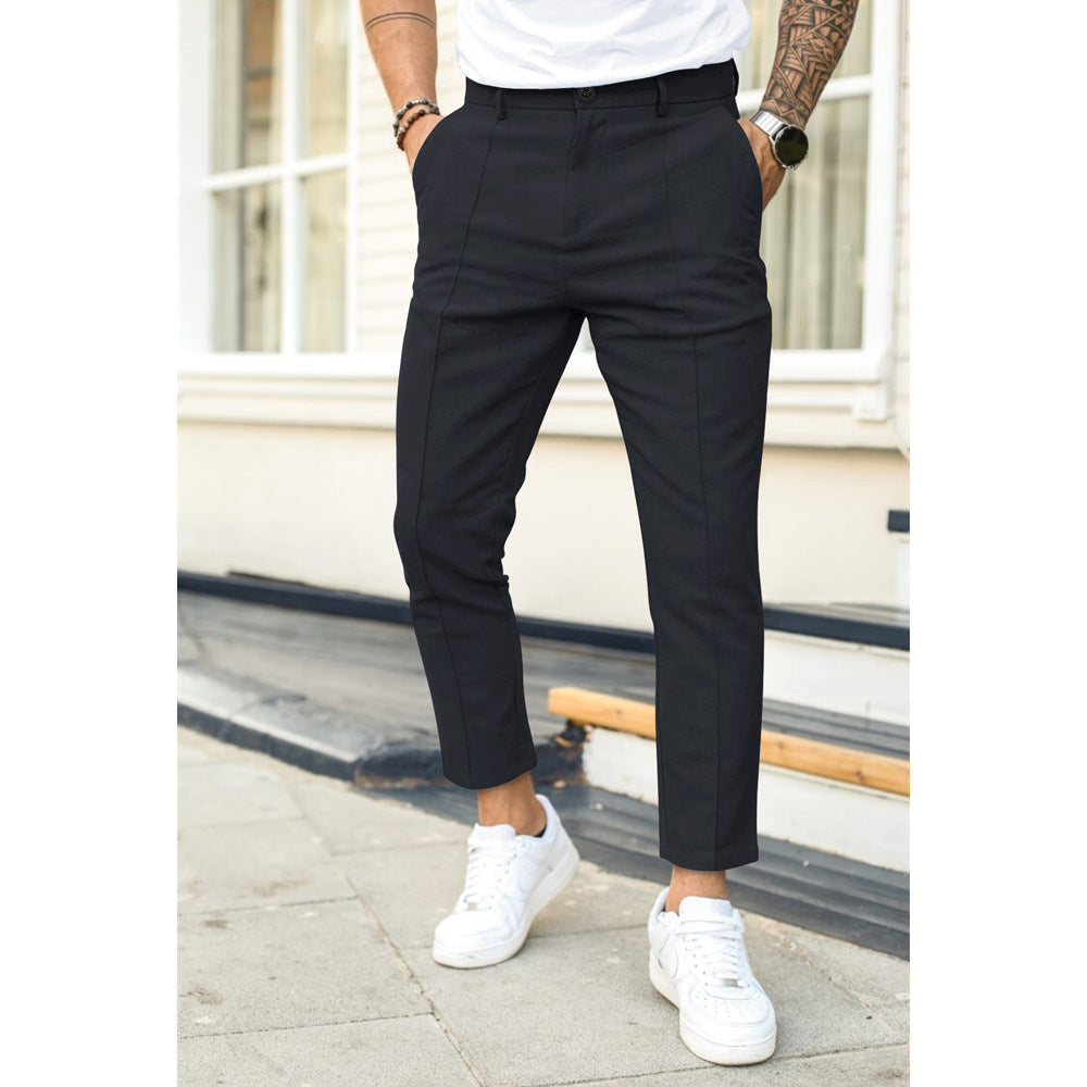 Hombre Pantalones de Vestir Modern Fit | Transpirables & Elásticos | Oficina y Trabajo