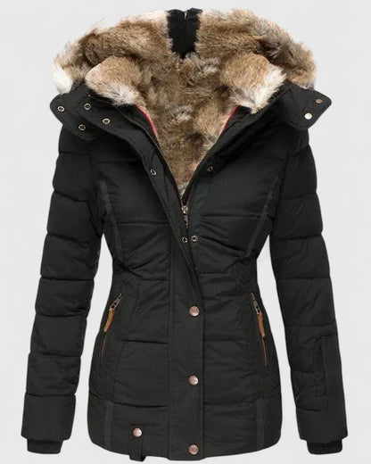 Mujer Abrigo con Capucha Ajustable | Capucha Ajustable & Bolsillos Prácticos | Otoño e Invierno