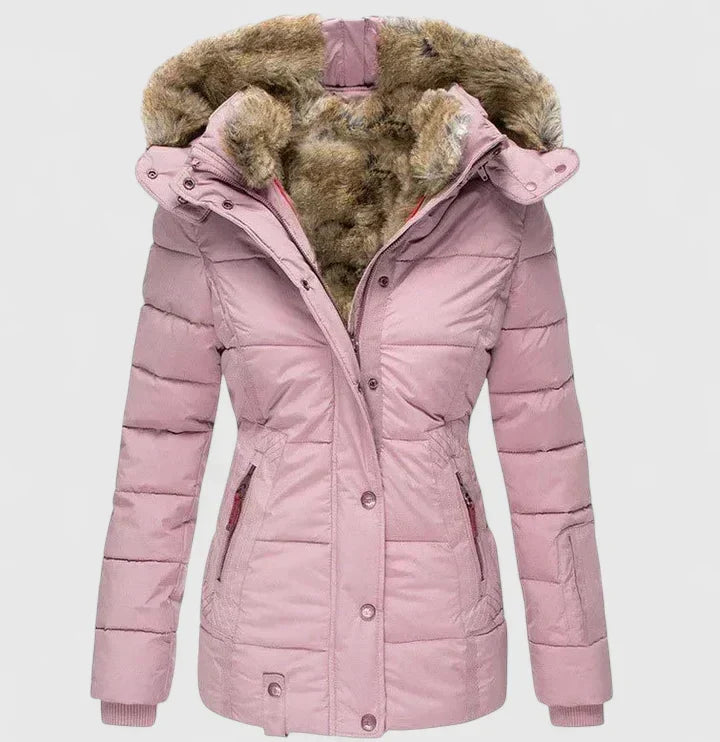 Mujer Abrigo con Capucha Ajustable | Capucha Ajustable & Bolsillos Prácticos | Otoño e Invierno
