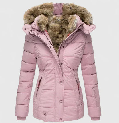Mujer Abrigo con Capucha Ajustable | Capucha Ajustable & Bolsillos Prácticos | Otoño e Invierno
