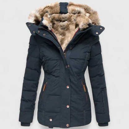 Mujer Abrigo con Capucha Ajustable | Capucha Ajustable & Bolsillos Prácticos | Otoño e Invierno