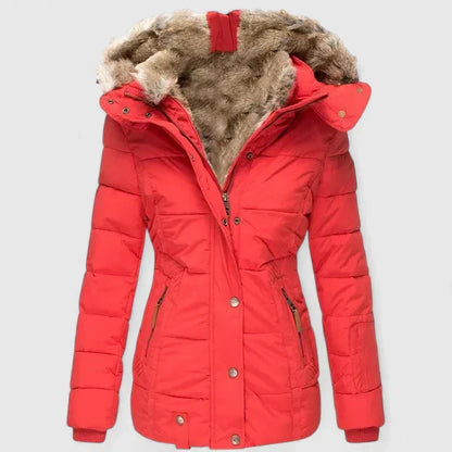 Mujer Abrigo con Capucha Ajustable | Capucha Ajustable & Bolsillos Prácticos | Otoño e Invierno