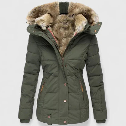 Mujer Abrigo con Capucha Ajustable | Capucha Ajustable & Bolsillos Prácticos | Otoño e Invierno