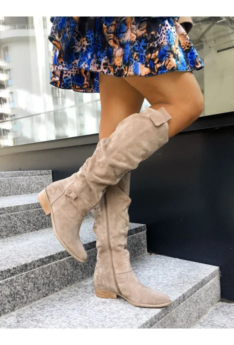 Mujer Botas Altas de Caña Alta | Cierre de Cremallera & Forro Cálido | Invierno