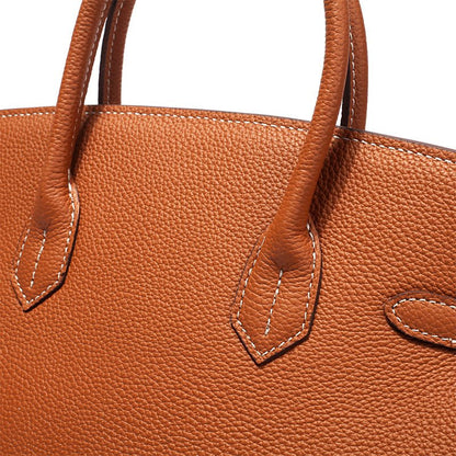 Mujer Bolso de Mano de Cuero | Cierre Giratorio & Varios Bolsillos | Uso Diario
